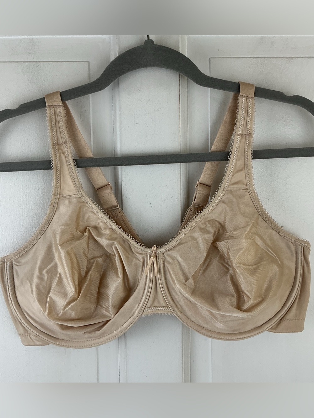 Wacoal 855192 Basic Beauty Full Figure Seamless Bra Size 44D Sand